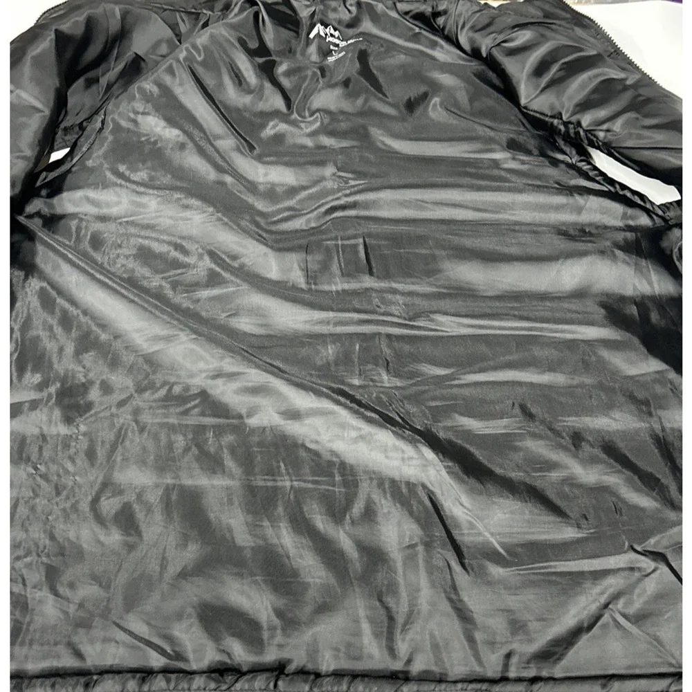 Mens Jackson Hole Puffer Quilted Vest Zipper Front Outerwear Pockets Black Large